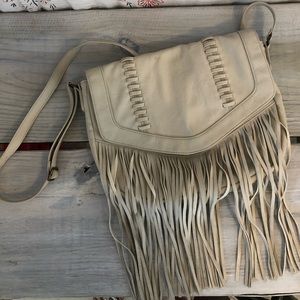 Fringe cross body bag